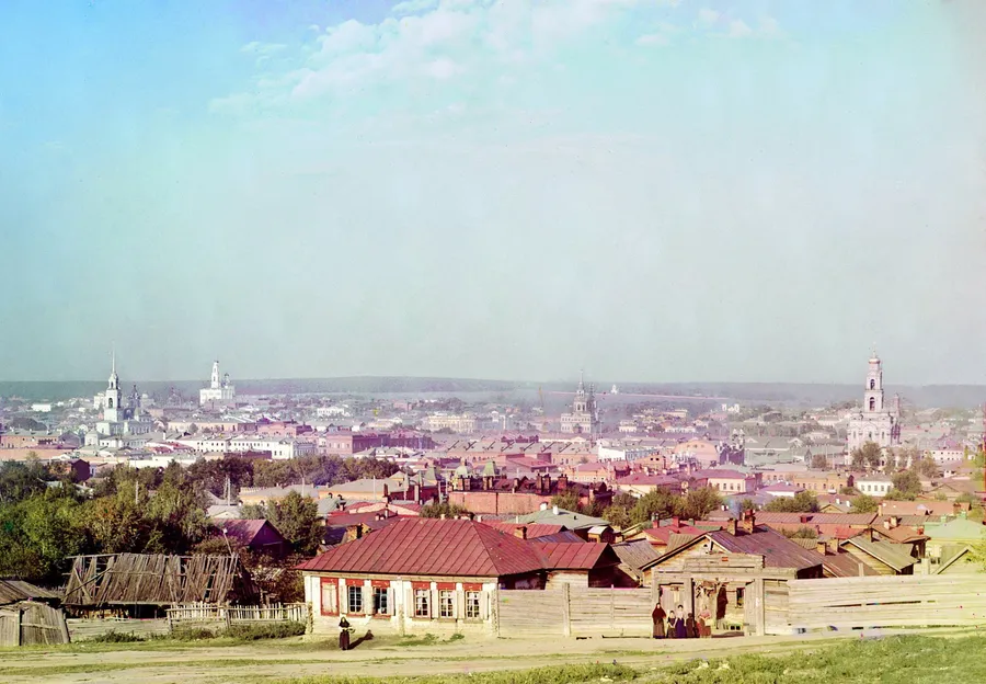 Вид на центр Екатеринбурга, 1910. С. М. Прокудин-Горский